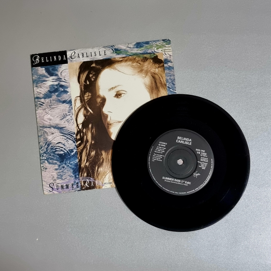 [Vinyl 7"] Belinda Carlisle – Summer Rain b/w Leave A Light On ...