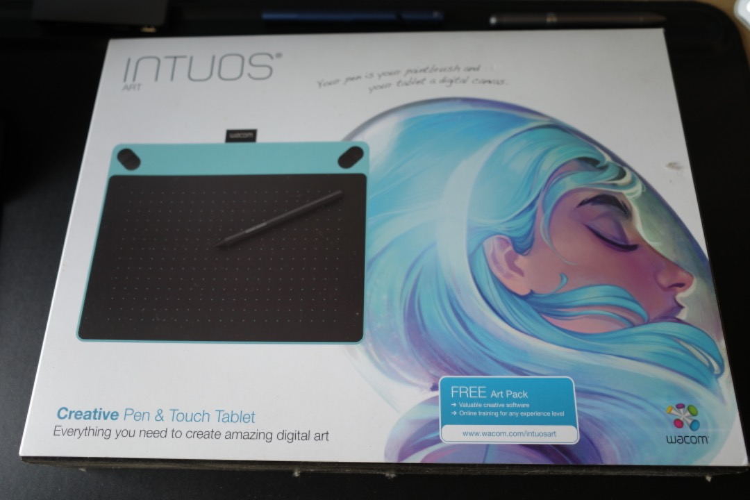 Wacom Intuos Art - Medium Mint Blue, Mobile Phones & Gadgets, Tablets ...