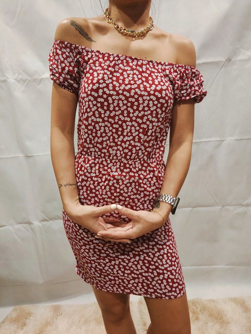 Zalora off hot sale shoulder dress