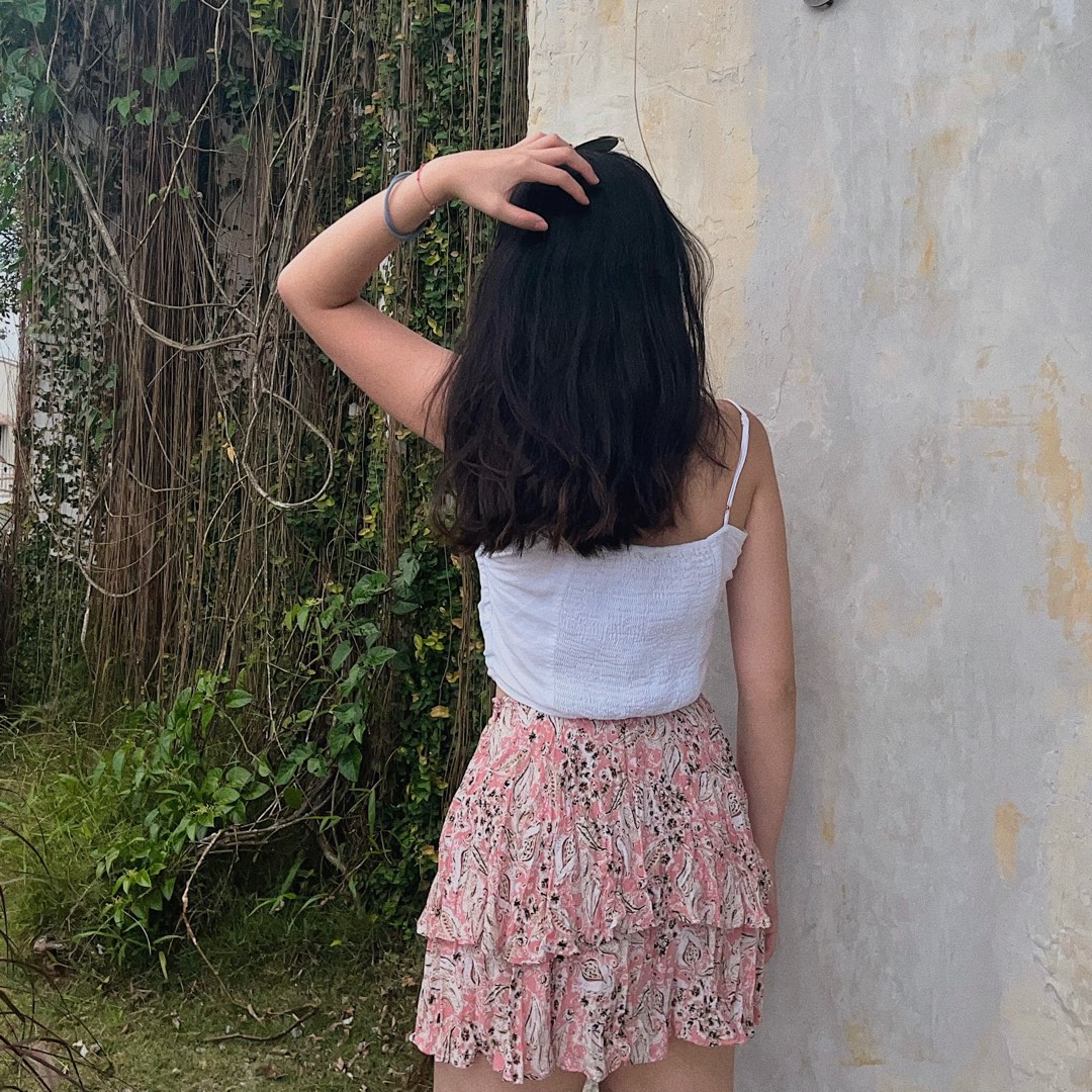 Zara store printed skort