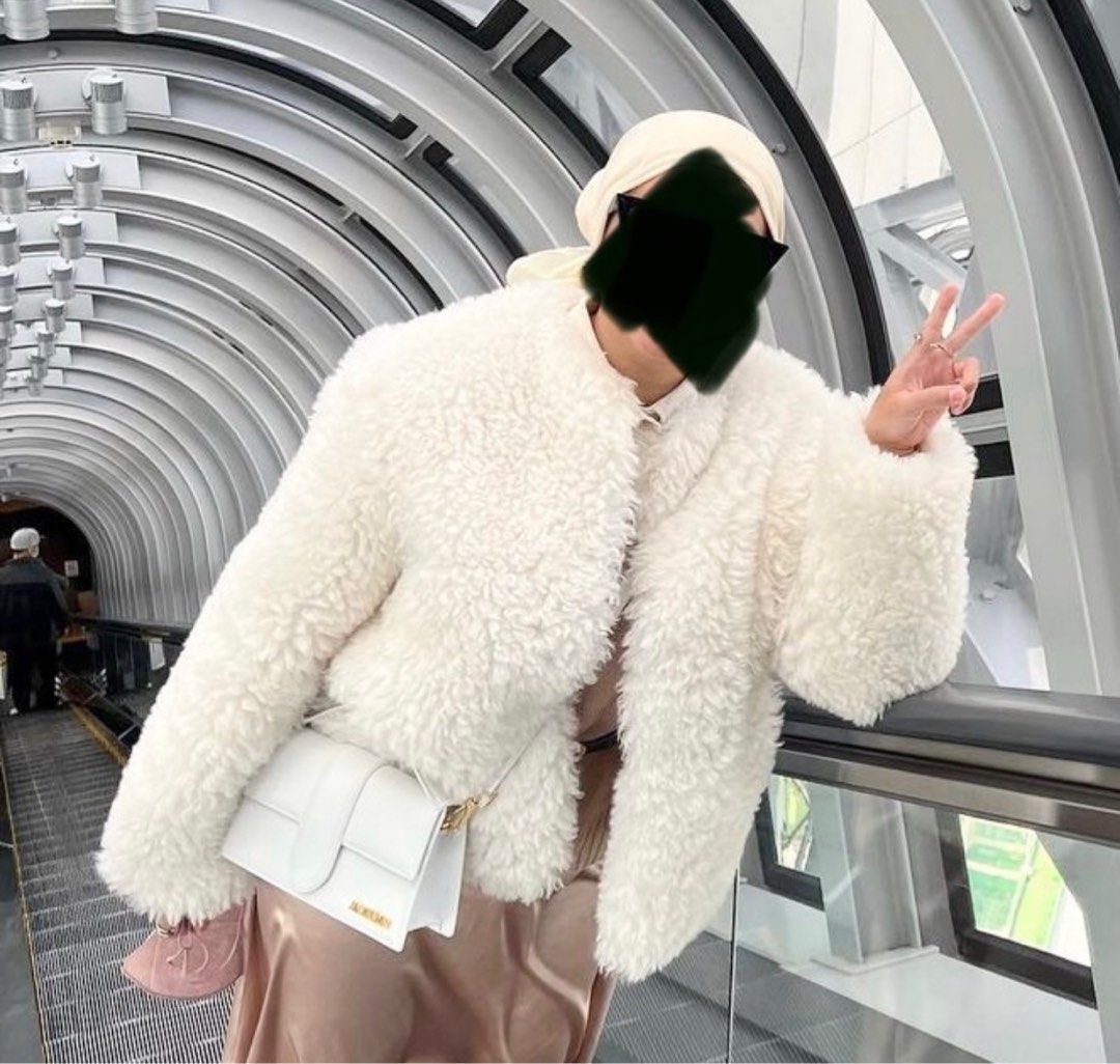 zara faux fur coat limited edition