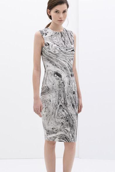Marble Bodycon Dress