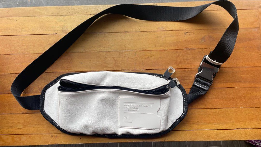Zara white belt bag store