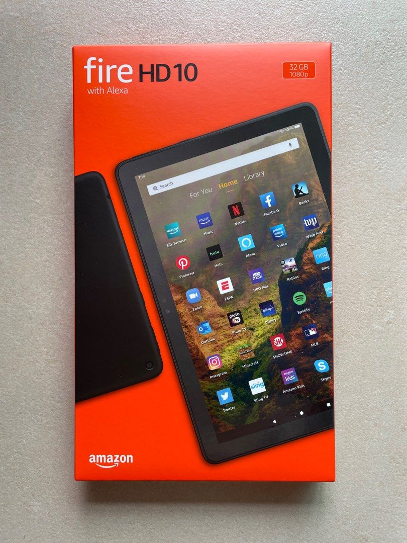 100% new 全新現貨 Fire HD 10 tablet, 10.1, 1080p Full HD, 32 GB, (2021  release), Black 黑色, 手提電話, 平板電腦, 平板電腦- Android - Carousell