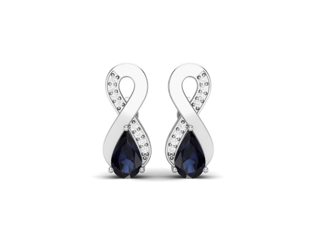 White gold womens earrings online