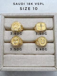 18K Gold Ring For Men size 10
