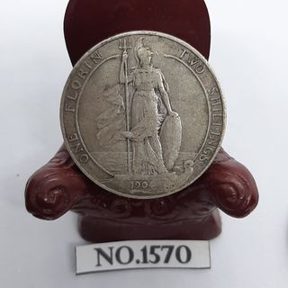 1904 1 FLORIN SILVER COIN