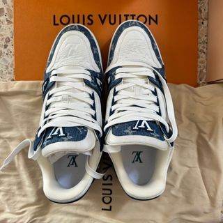 Louis Vuitton Men's LV x NBA Zip-Through Hoodie Denim Blue 195951141