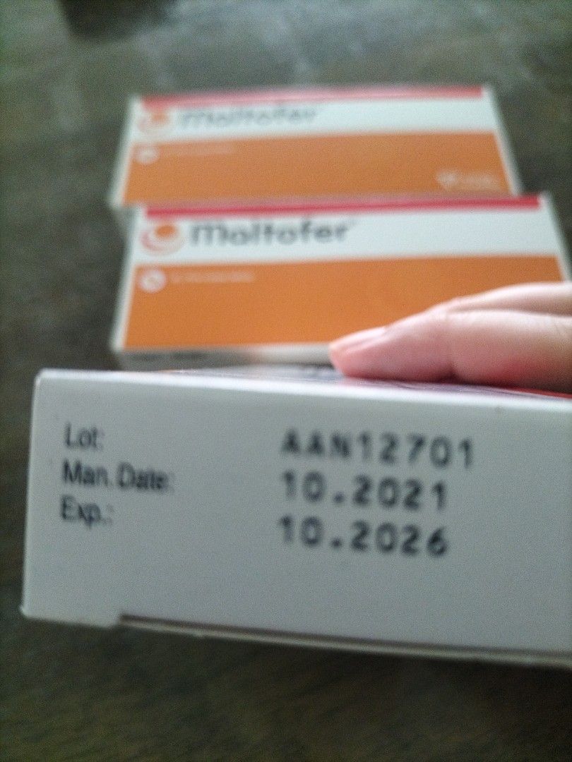 3 boxes Maltofer iron tablets, Health & Nutrition, Health Supplements