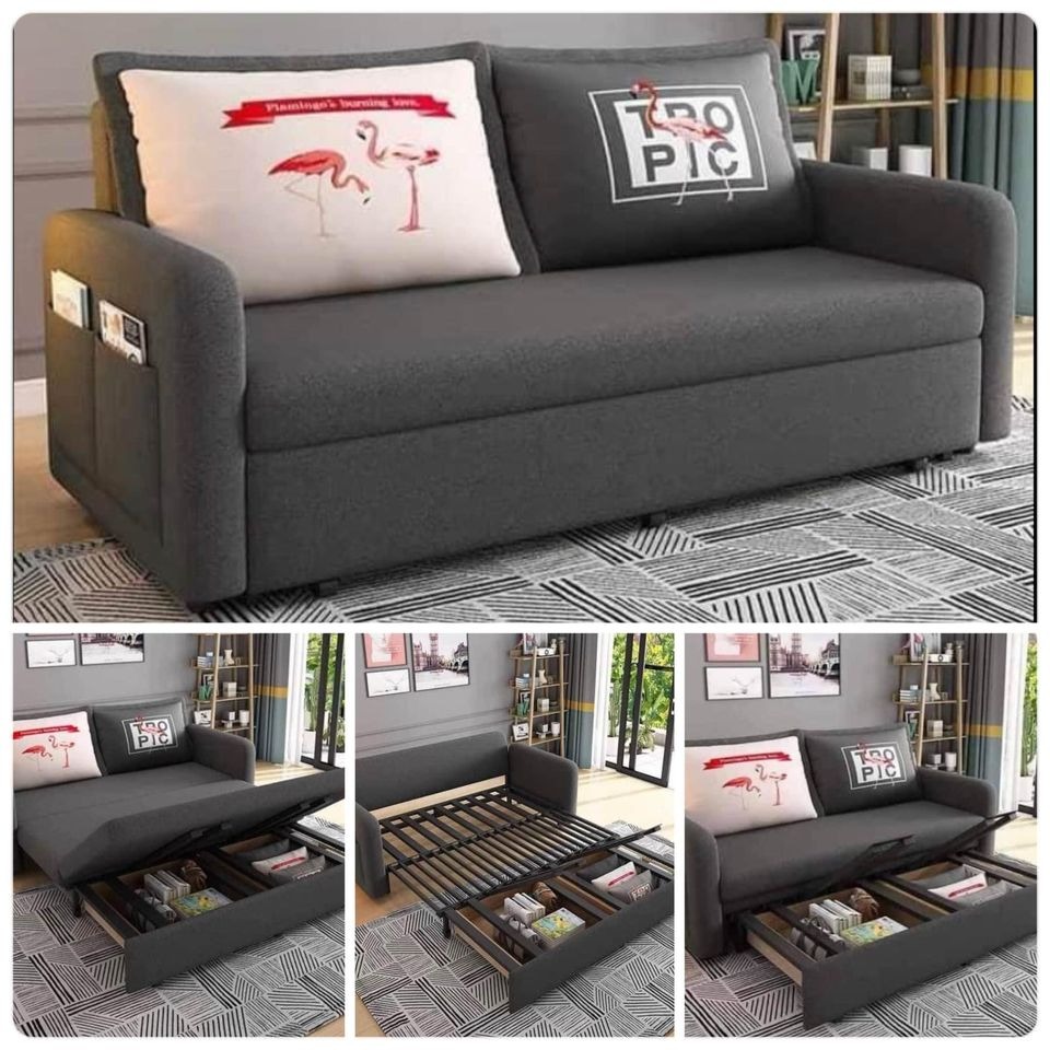3 in 1 HighQuality Sofa Bed with storage (code 808), Furniture & Home