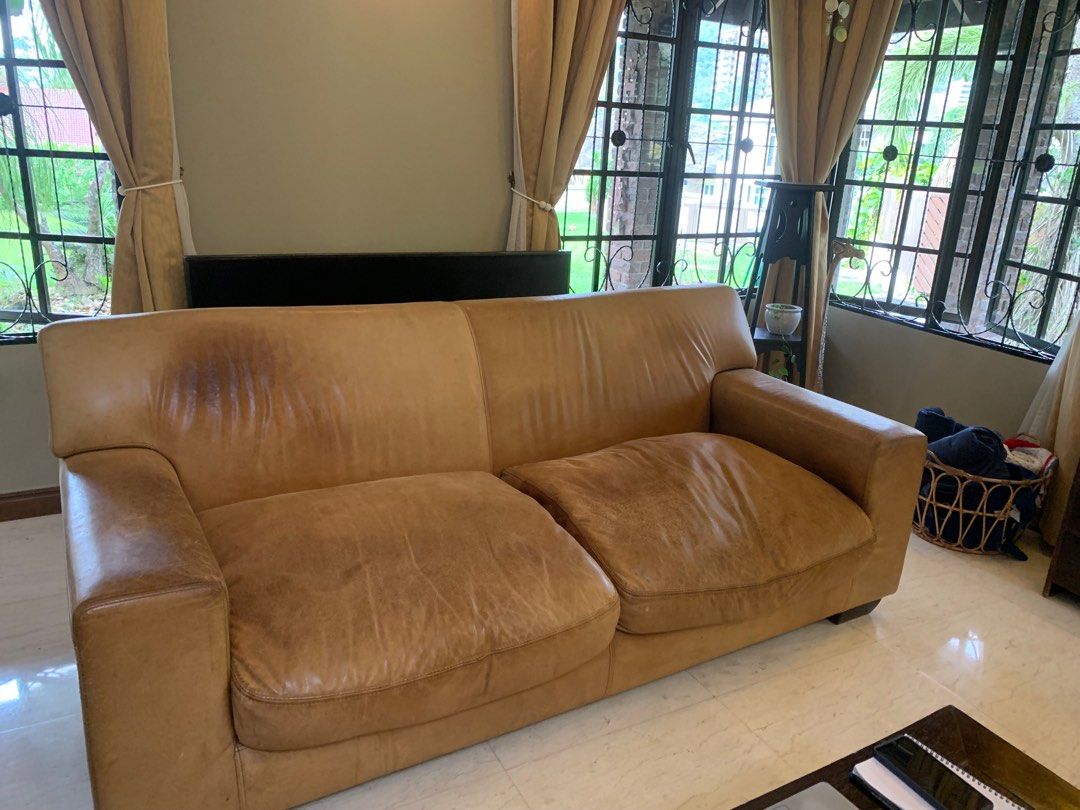 3 seater leather sofe Furniture Home Living Furniture Sofas