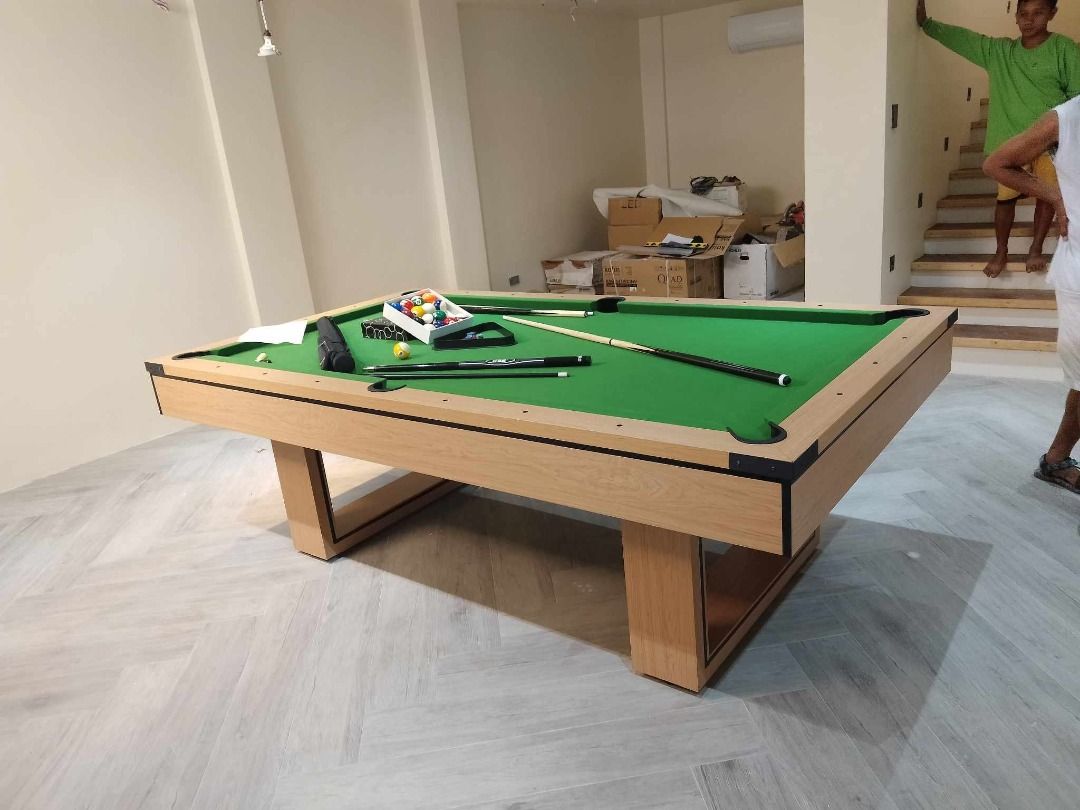 4x8Ft. JR SIZE CREAM BILLIARD TABLE FOR SALE, Sports Equipment, Sports ...