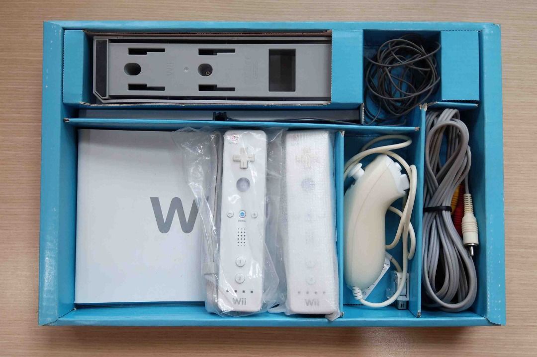 日本原裝進口 Nintendo 任天堂 Wii 遊戲主機(日本國內專用機)RVL-S-WA(JPN)(其中一支把手故障)