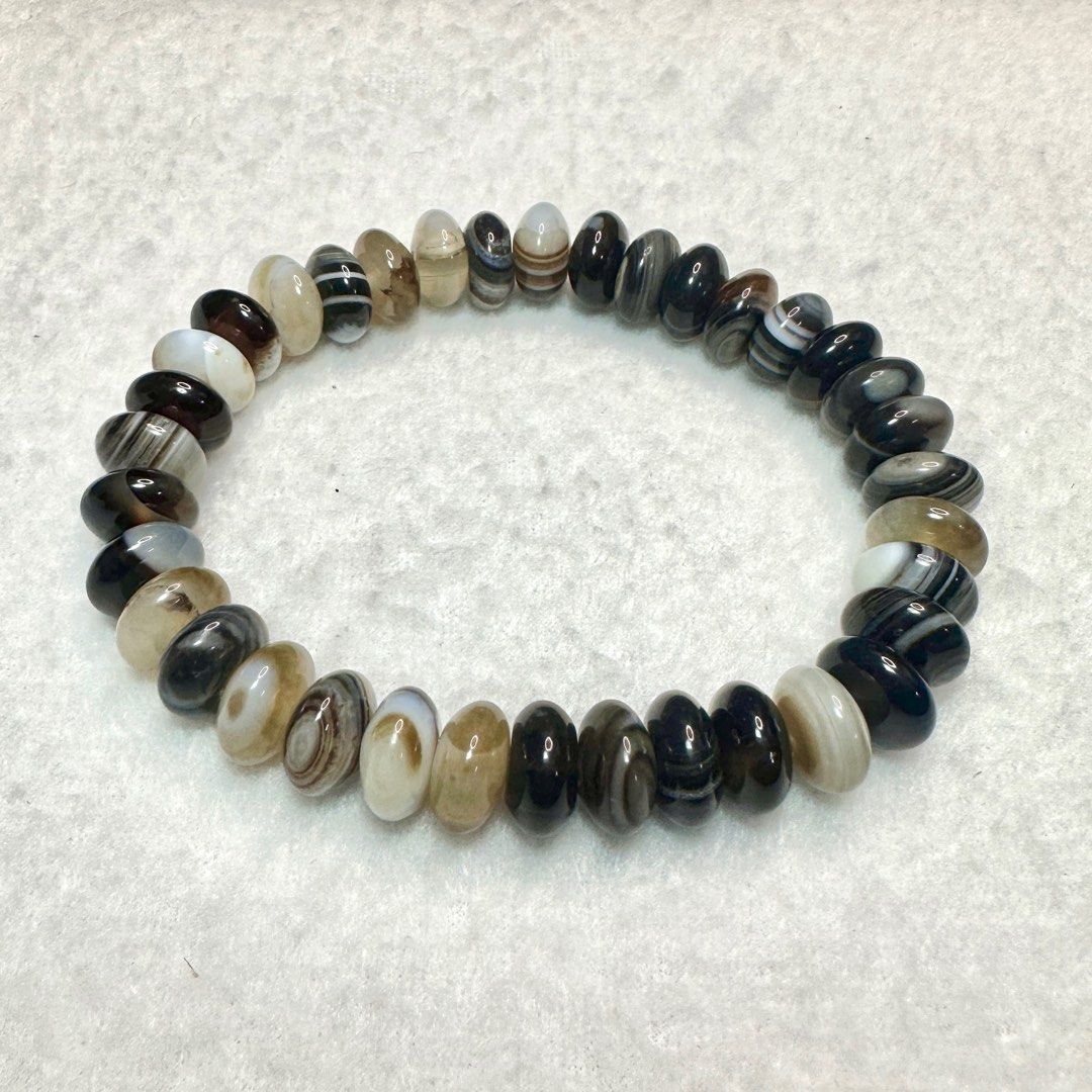 Agate crystal abacus beads bracelet Women s
