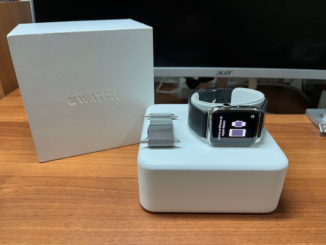 蘋果Apple Watch Sport(第一代) A1554 42mm 二手智慧手錶, 手機及配件