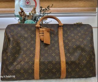 Preloved) LV Keepall in Monogram Eclipse SP3344 - 50 cm, Luxury, Bags &  Wallets on Carousell