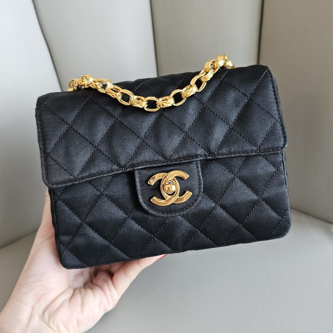 🖤 (SOLD) CHANEL BLACK CLASSIC FLAP BAG VINTAGE JERSEY MEDIUM CF 24K GOLD  HARDWARE GHW / small mini double jumbo caviar lambskin, Luxury, Bags &  Wallets on Carousell