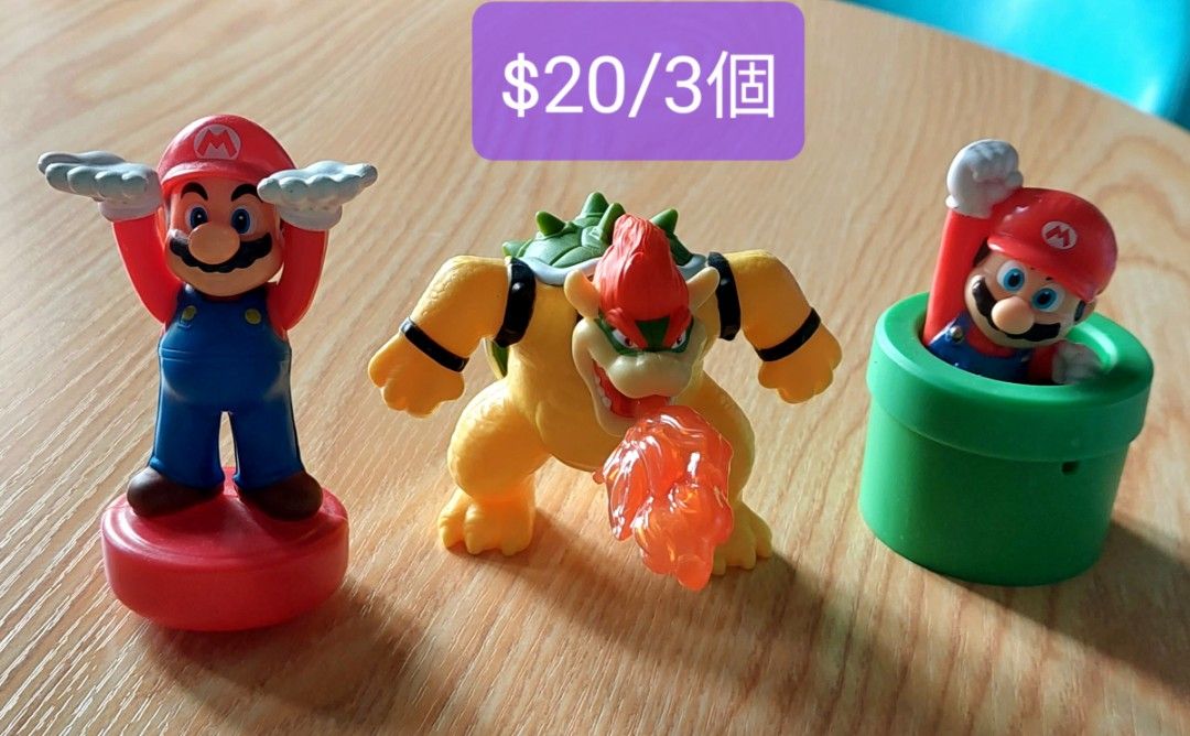 超級瑪利奧兄弟 Super Mario 3D World Takara Tomy A.R.T.S 扭蛋x6個＆New Super Mario ...