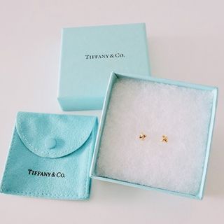 二手 TIFFANY & Co 蒂芙尼 18K金 針式耳環