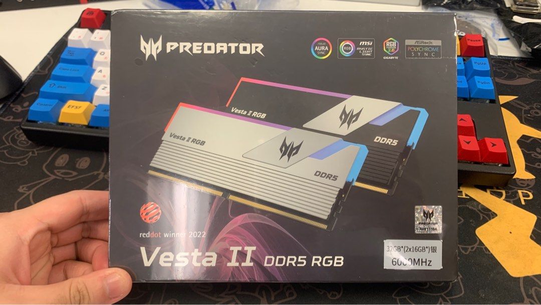 ACER Predator Vesta II RGB DDR5 32GB kit 6000mhz, 電腦＆科技, 電腦