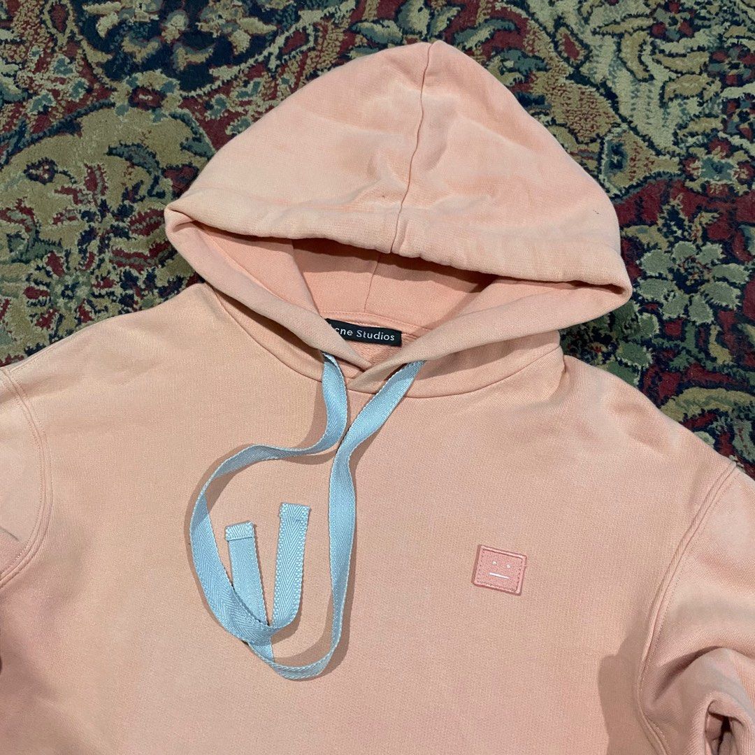 Acne shop peach hoodie