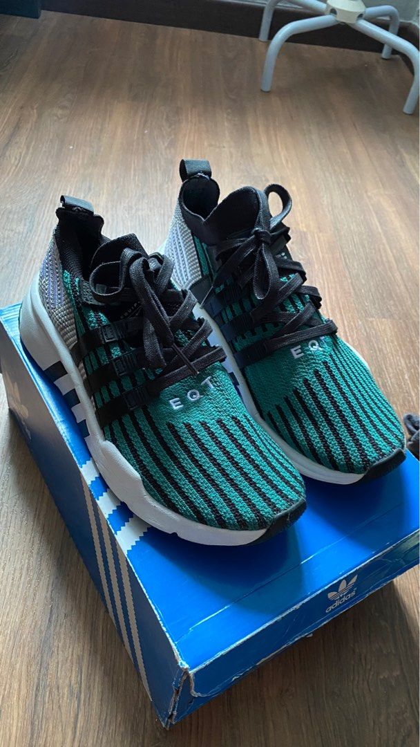 Eqt support mid outlet adv primeknit shoes blue
