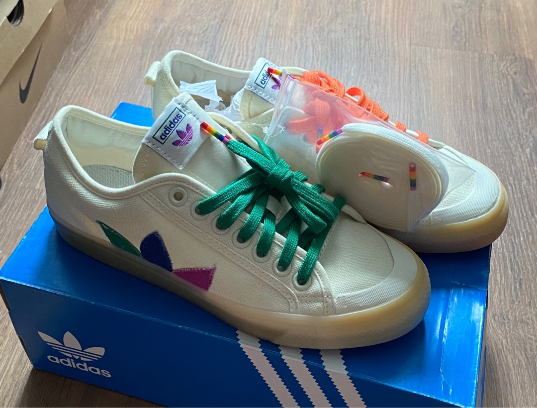 Adidas Nizza Pride Women s Fashion Footwear Sneakers on