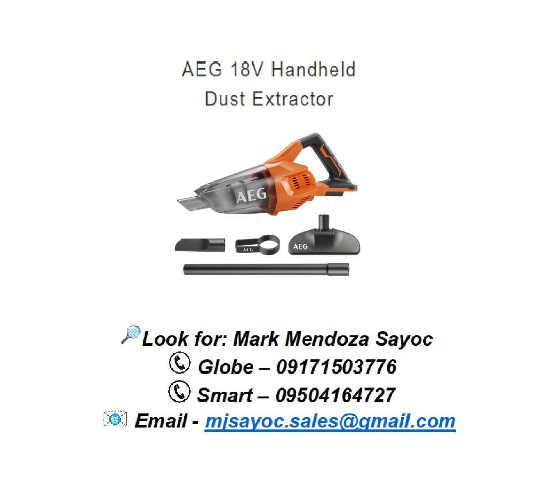Aeg 18v brushless handheld dust extractor clearance