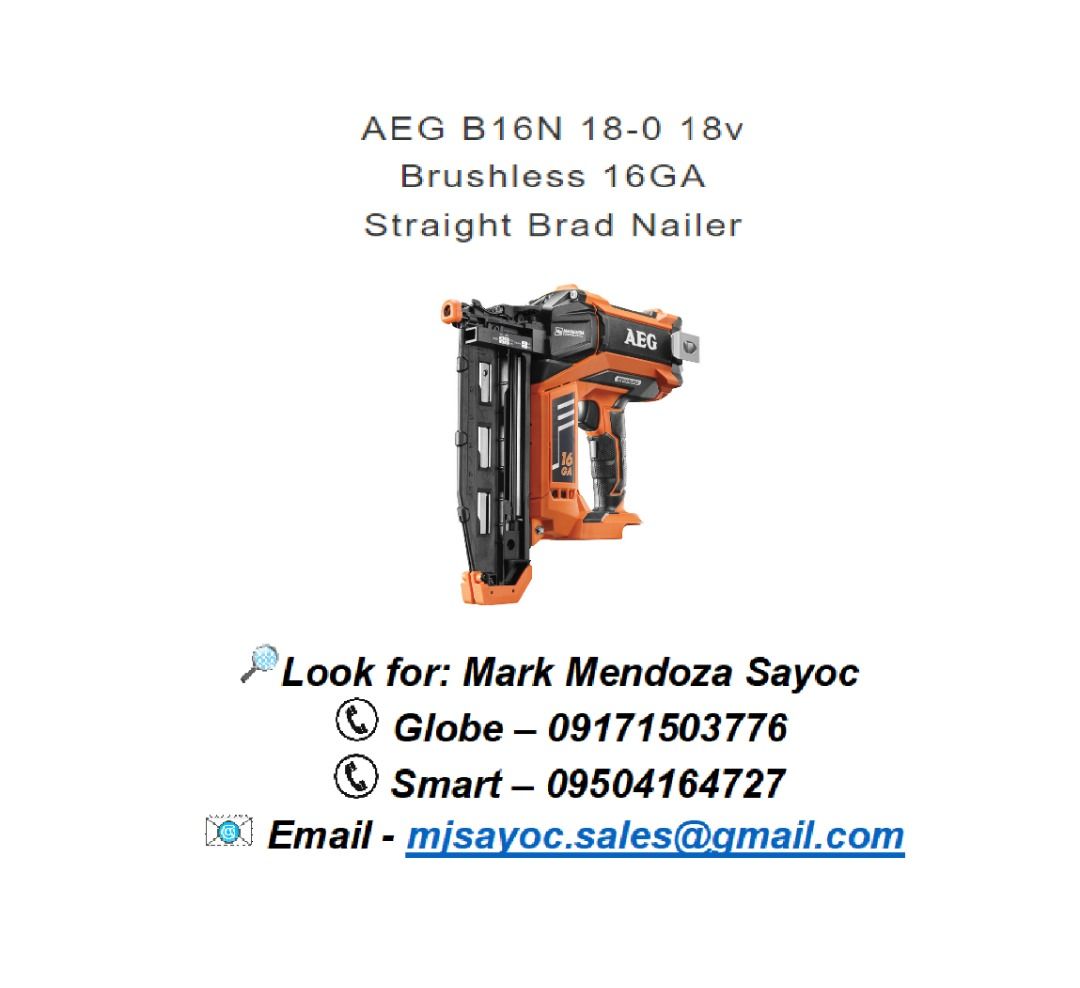 Aeg sales 16ga nailer