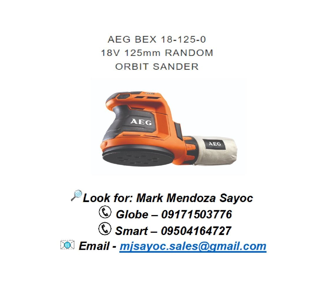 Aeg 18v sander on sale