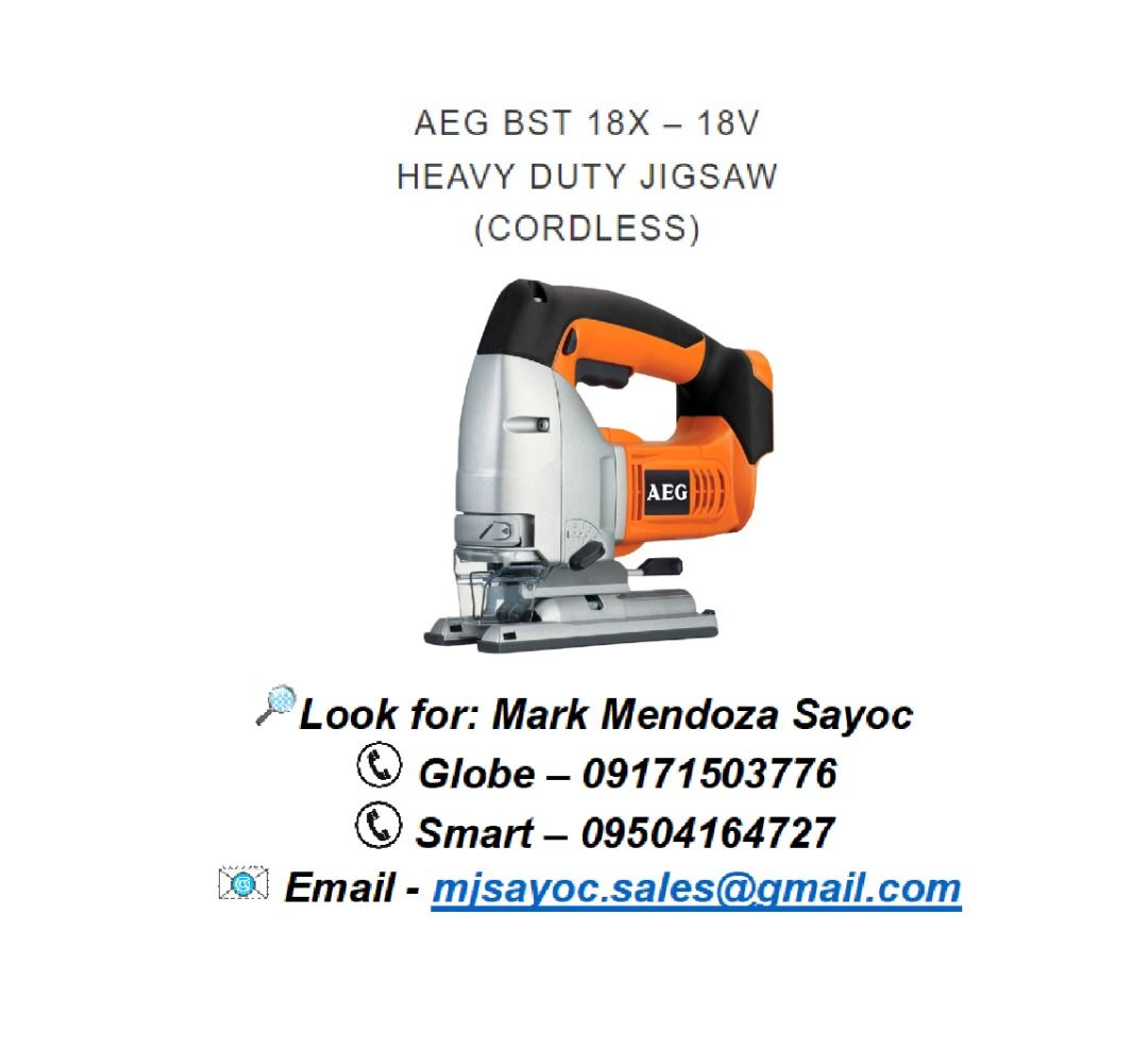 Aeg best sale jigsaw cordless