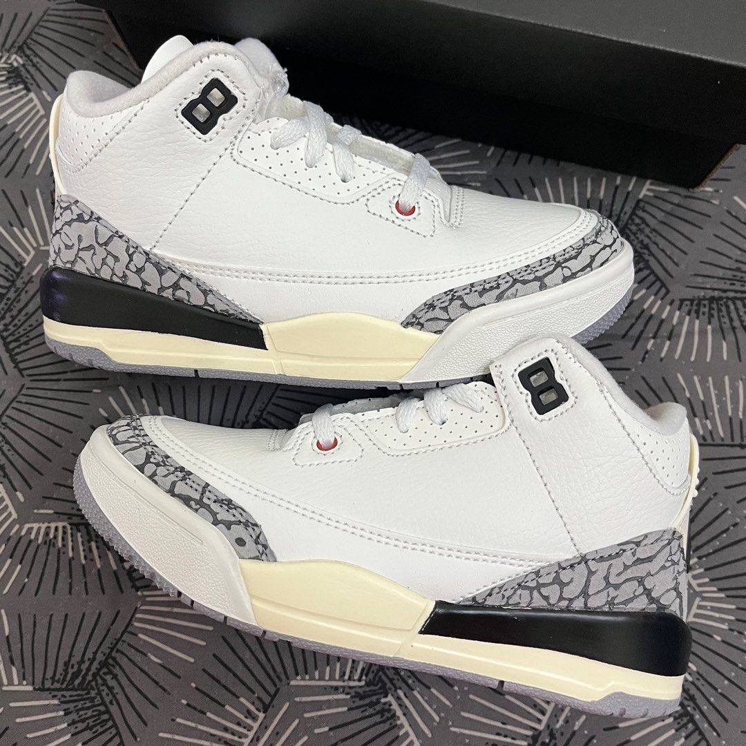 Nike PS Air Jordan 3 Retro White Cement Reimagined 21cm DM0966-100-