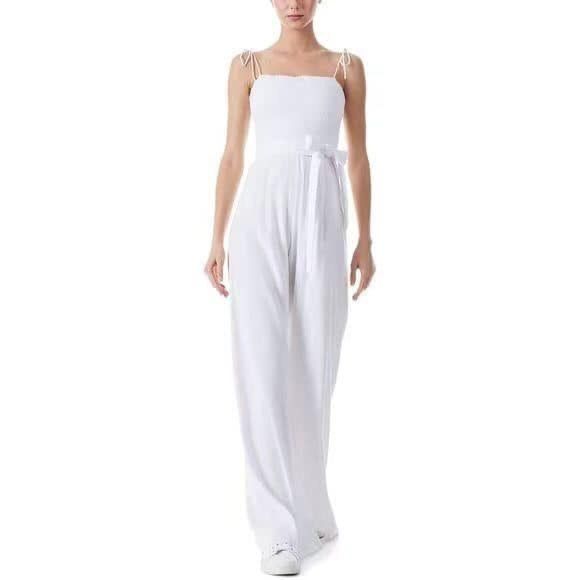 Alice Olivia Linen Off White Jumpsuit size US4 brand new with