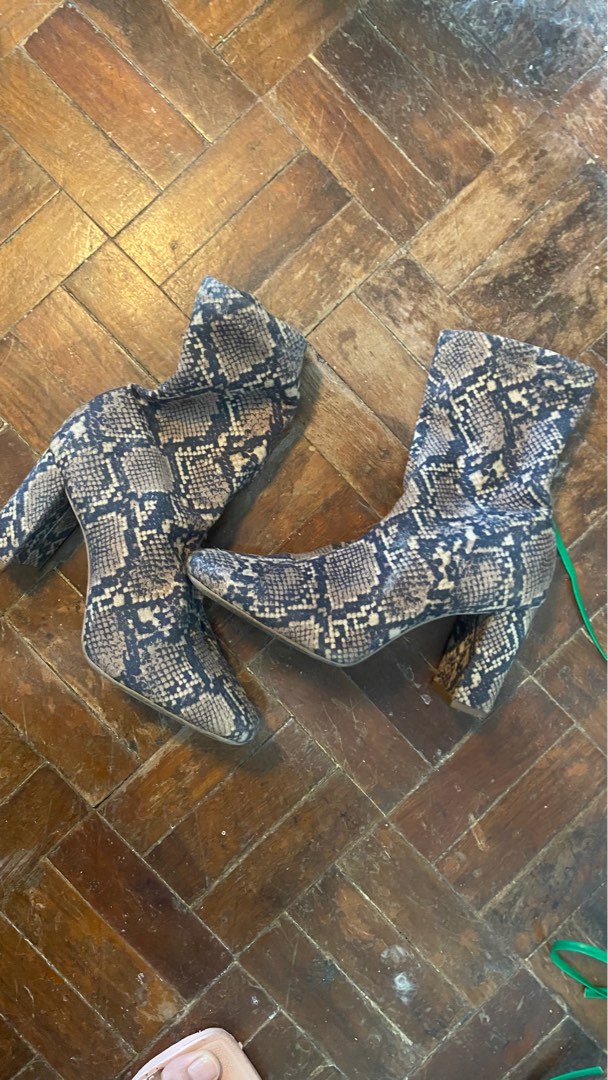 Animal skin hotsell ankle boots
