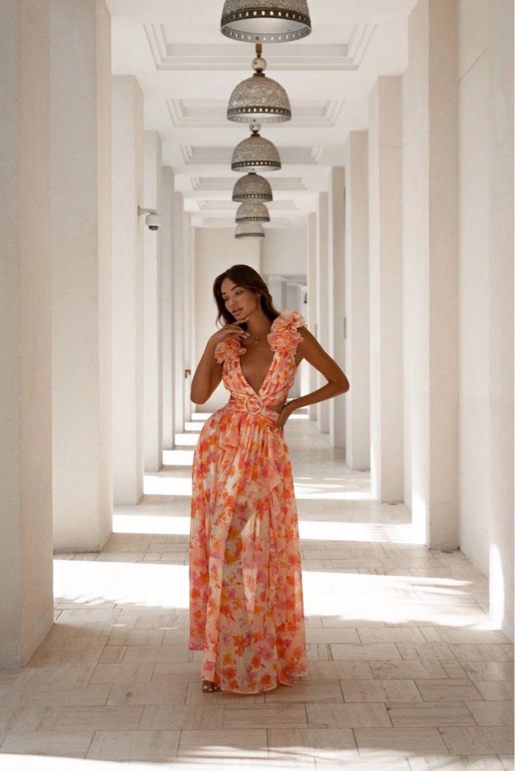 Orange boutique hot sale dress