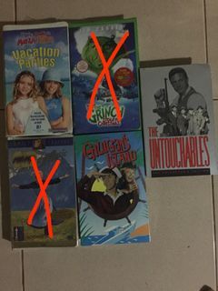 Assorted VHS tape