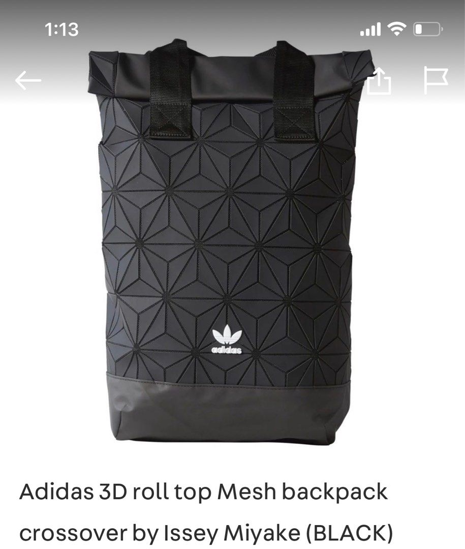 Authentic Adidas Backpack Issey Miyake collab Men s Fashion