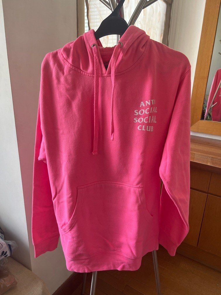Assc Hoodies Anti Social Social Club Sweatshirt Pink Authentic Anti