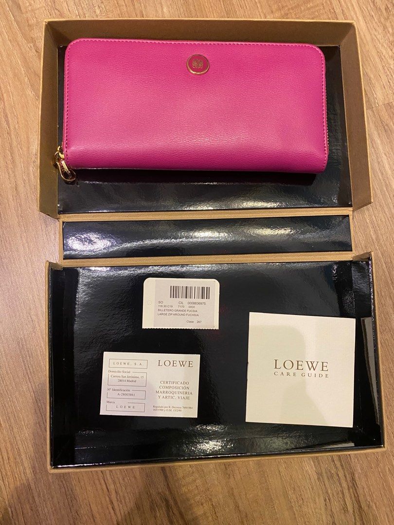 Authentic Loewe Billetero Large Zip Around Purse Women s Fashion