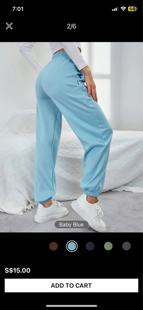 Baby blue hotsell jogging bottoms