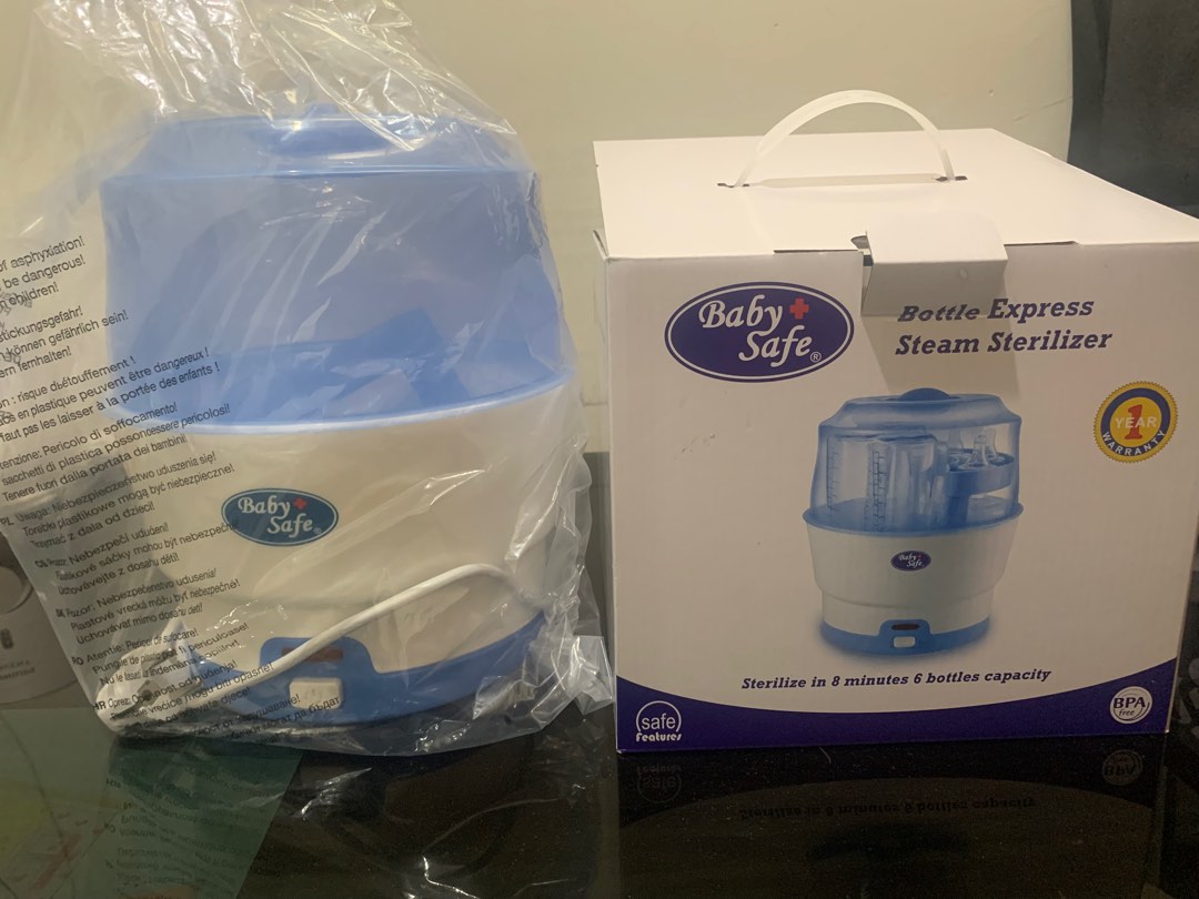 Baby Safe bottle express steam Sterilizer, Bayi & Anak, Perawatan