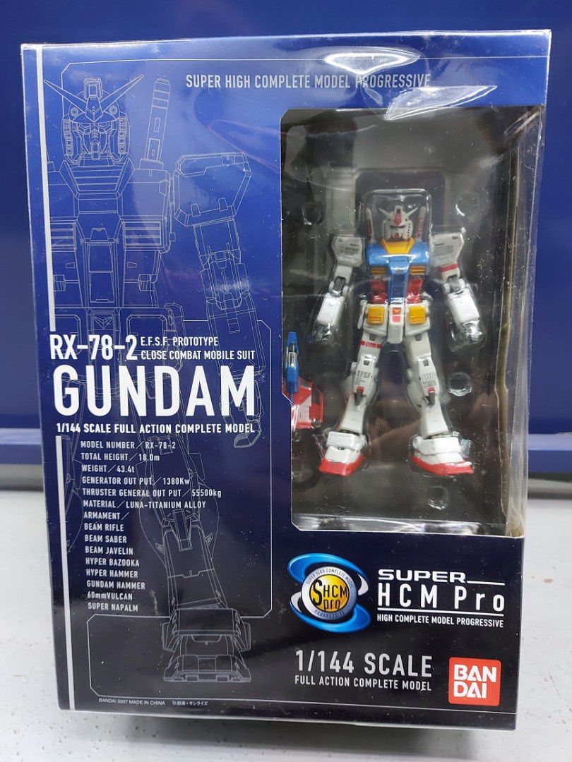 Bandai Super HCM Pro rx 78 Gundam 1/144 scale, 興趣及遊戲, 玩具