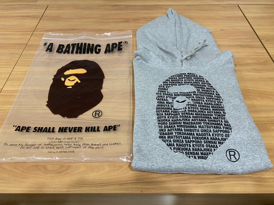 Bathing ape outlet hoodie tag