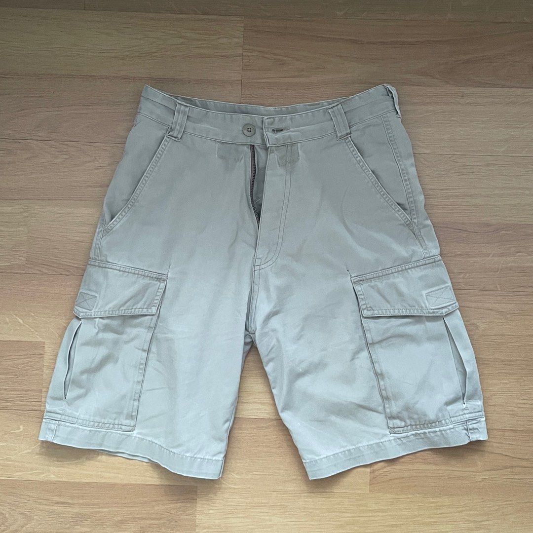 Mens beige sales cargo shorts