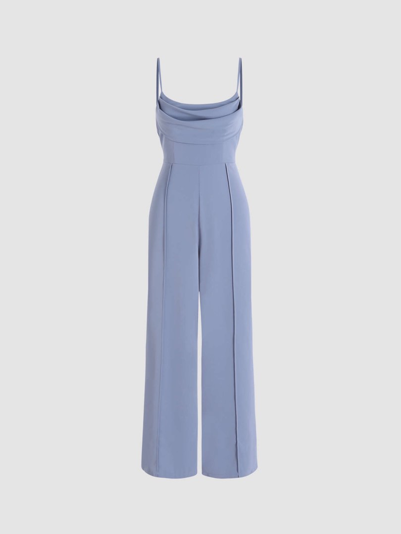 Blue Cider Cowl Neck Jumpsuit, Women's Fashion, Dresses & Sets