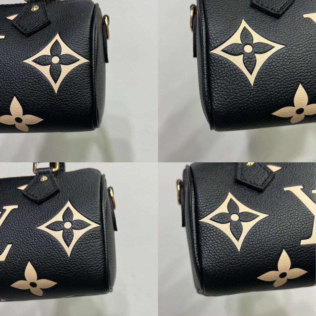 Nano Noé Bag Bicolour Monogram Empreinte Leather - Wallets and