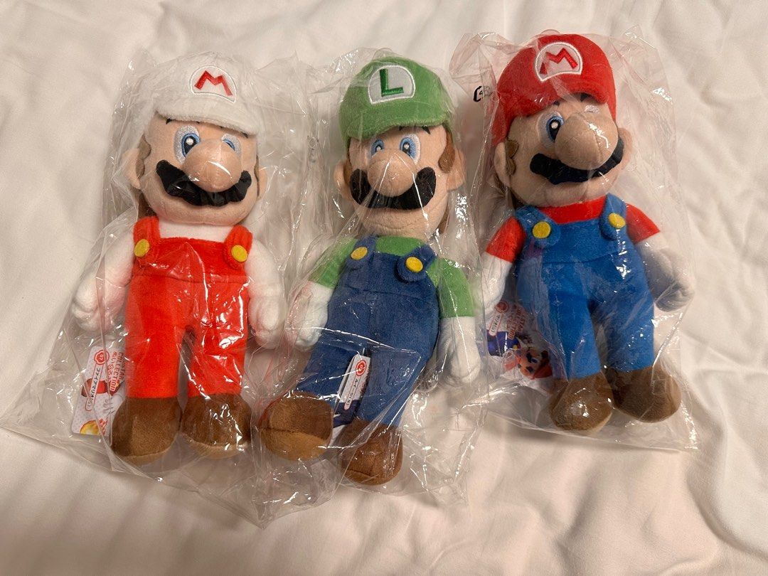 BNWT Super Mario Luigi Toads Bowsers Soft Toys