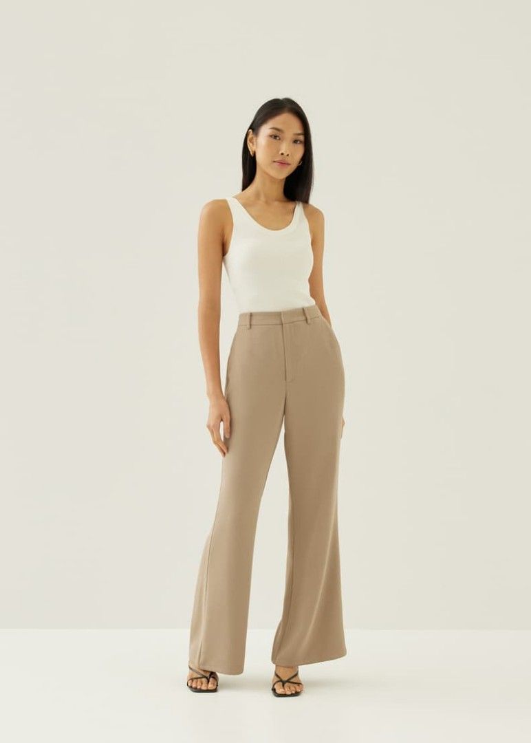 Violeta Cotton Kick Flare Pants