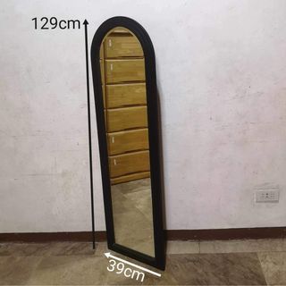 Body Mirror Black Solid wood frame