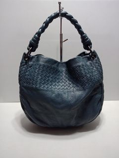 Kwanpen Ostrich Handle Bag - Grey Handle Bags, Handbags - KWN20063